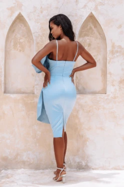 ALAYNA Extreme Bow Midi Dress In Baby Blue Satin 9 ALAYNA Extreme Bow Midi Dress In Baby Blue Satin -Wedding Guest Dresses Sales 2D 61a8e6f4 ea67 41ab a8a1 23d31e25a468