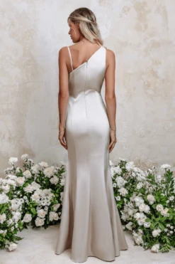 DARCY Satin Cowl Neck Maxi Dress In Cream 9 DARCY Satin Cowl Neck Maxi Dress In Cream -Wedding Guest Dresses Sales 51d